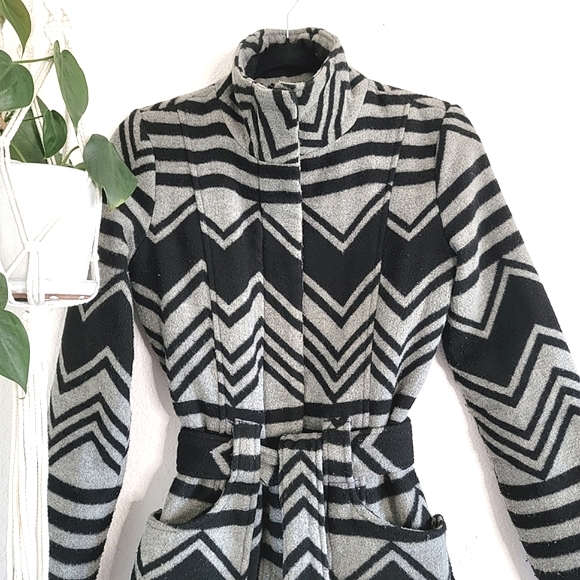 Anthropologie x Jack. Standing Collar Chevron Jacket - Picture 4 of 6